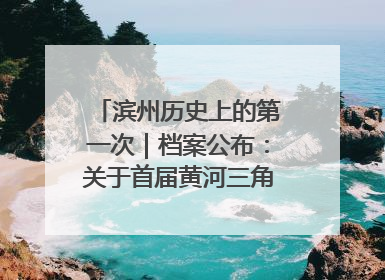 滨州历史上的第一次｜档案公布：关于首届黄河三角洲城市经济博览会暨发展论坛情况的总结报告
