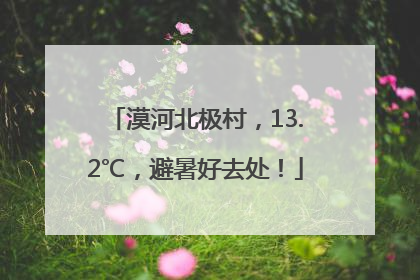 漠河北极村，13.2℃，避暑好去处！