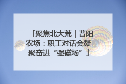 聚焦北大荒｜普阳农场：职工对话会凝聚奋进“强磁场”
