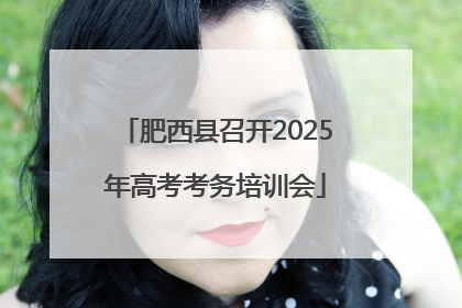 肥西县召开2025年高考考务培训会