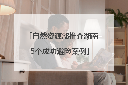 自然资源部推介湖南5个成功避险案例