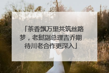茶香飘万里共筑丝路梦，老挝副总理吉乔期待川老合作更深入