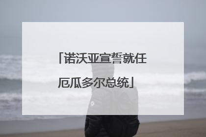 诺沃亚宣誓就任厄瓜多尔总统