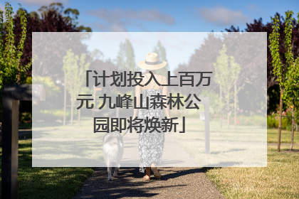 计划投入上百万元 九峰山森林公园即将焕新