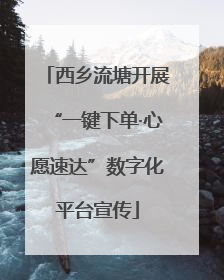 西乡流塘开展“一键下单·心愿速达”数字化平台宣传