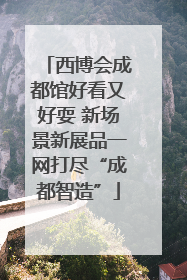 西博会成都馆好看又好耍 新场景新展品一网打尽“成都智造”