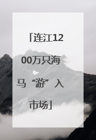 连江1200万只海马“游”入市场