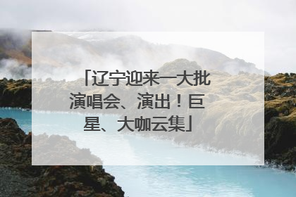 辽宁迎来一大批演唱会、演出！巨星、大咖云集