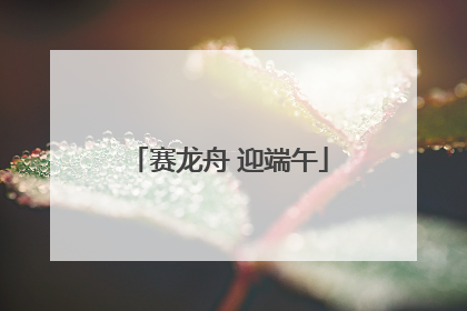 赛龙舟 迎端午