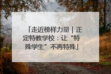 走近榜样力量｜正定特教学校：让“特殊学生”不再特殊