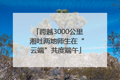 跨越3000公里 湘吐两地师生在“云端”共度端午