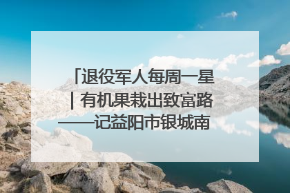 退役军人每周一星｜有机果栽出致富路——记益阳市银城南湖蔬果农民专业合作社总经理晏桂明