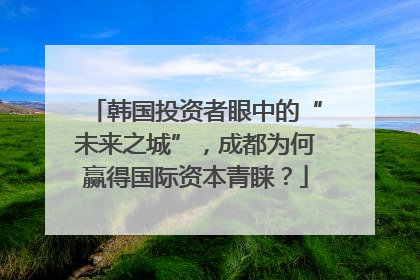 韩国投资者眼中的“未来之城”，成都为何赢得国际资本青睐？