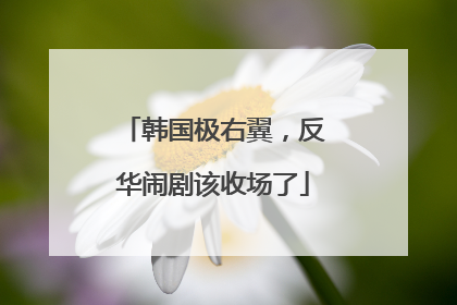 韩国极右翼，反华闹剧该收场了