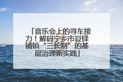 音乐会上的寻车接力！解码宁乡市夏铎铺镇“三长制”的基层治理新实践