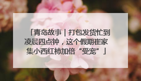 青岛故事｜打包发货忙到凌晨四点钟，这个假期崔家集小西红柿加倍“受宠”