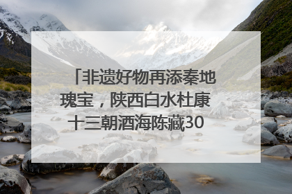 非遗好物再添秦地瑰宝，陕西白水杜康十三朝酒海陈藏30年别具一格