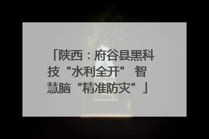 陕西：府谷县黑科技“水利全开” 智慧脑“精准防灾”