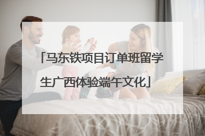 马东铁项目订单班留学生广西体验端午文化