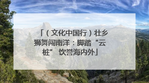 （文化中国行）壮乡狮舞闯南洋：脚踏“云桩” 饮誉海内外