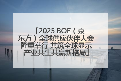 2025 BOE（京东方）全球供应伙伴大会隆重举行 共筑全球显示产业共生共赢新格局
