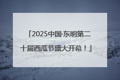 2025中国·东明第二十届西瓜节盛大开幕！
