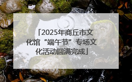 2025年商丘市文化馆“端午节”专场文化活动圆满完成