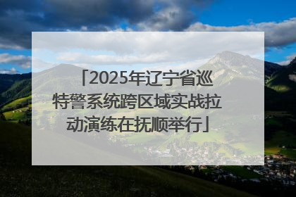 2025年辽宁省巡特警系统跨区域实战拉动演练在抚顺举行
