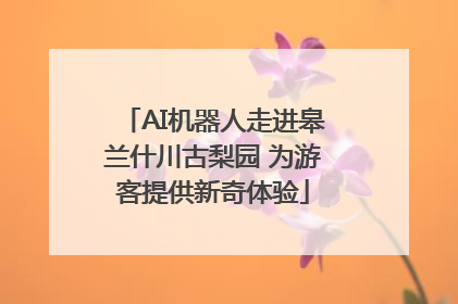 AI机器人走进皋兰什川古梨园 为游客提供新奇体验