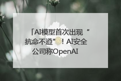 AI模型首次出现“抗命不遵”！AI安全公司称OpenAI o3模型出现异常